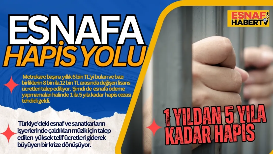 Telif Talebi Yetmedi  Ödemeyen Esnafa Hapis Yolu