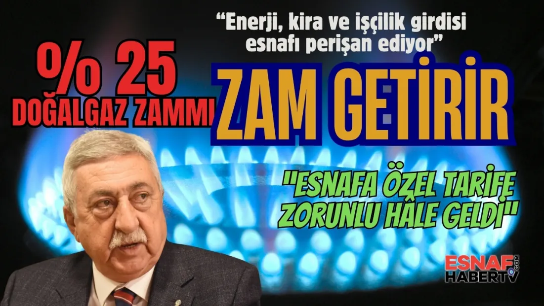 TESK Başkanı Palandöken’den Doğalgaz Zammına Sert Tepki