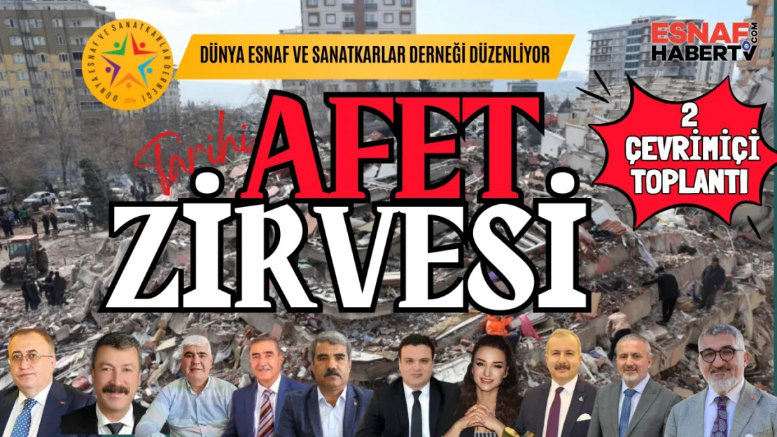 Afet Zirvesi Başlıyor, Esnaf Başkanları Konuşuyor