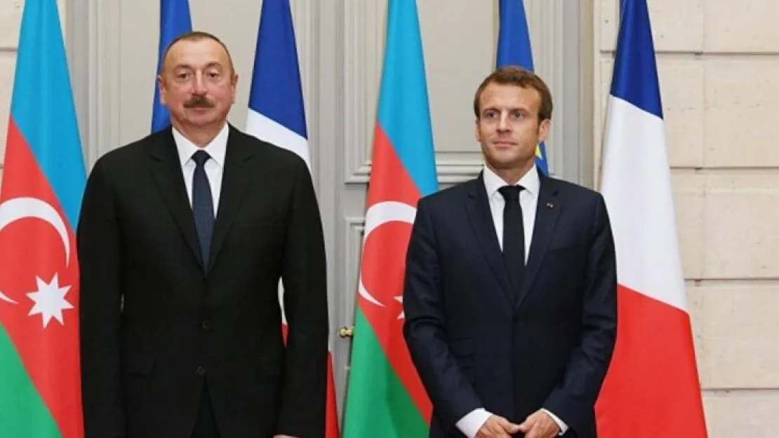 Aliyev Macron'la görüştü