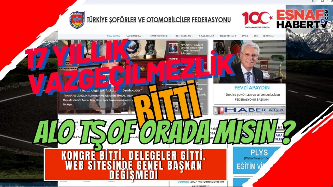 Alo TŞOF Genel Başkan Değişti