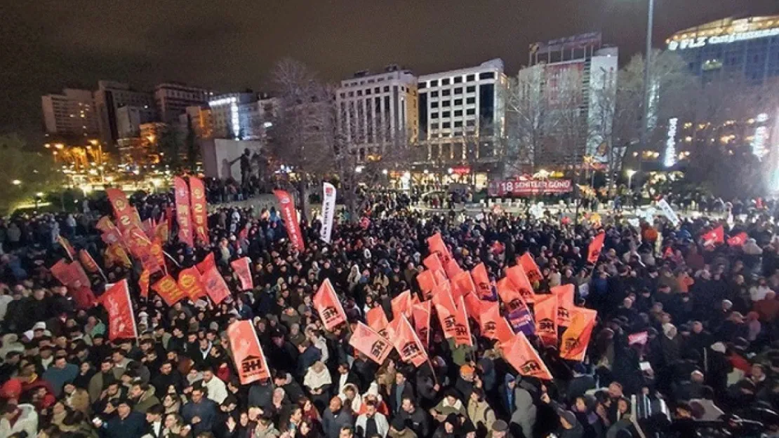 Ankara'da İmamoğlu'na destek eylemi