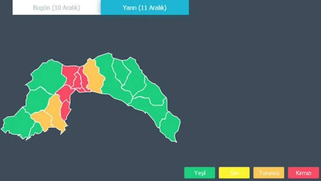 Antalya İçin Kırmızı Uyarı