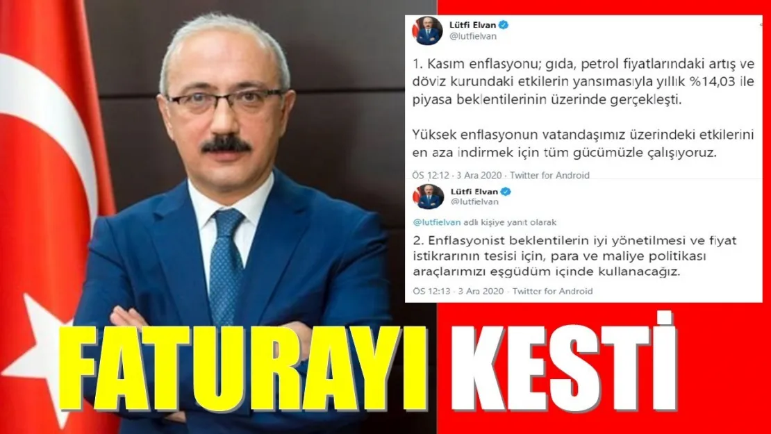 Bakan Elvan Faturayı 3'lüye kesti: Gıda,Petrol, Döviz Artışı