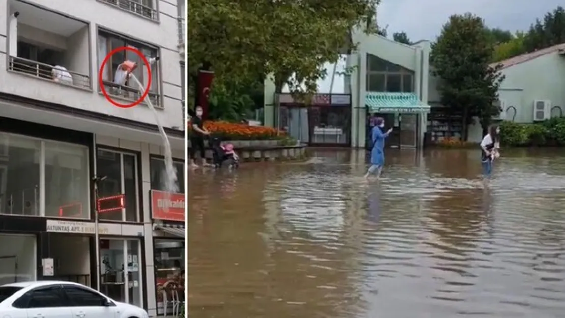 Bursa'da sağanak hayatı felç etti!