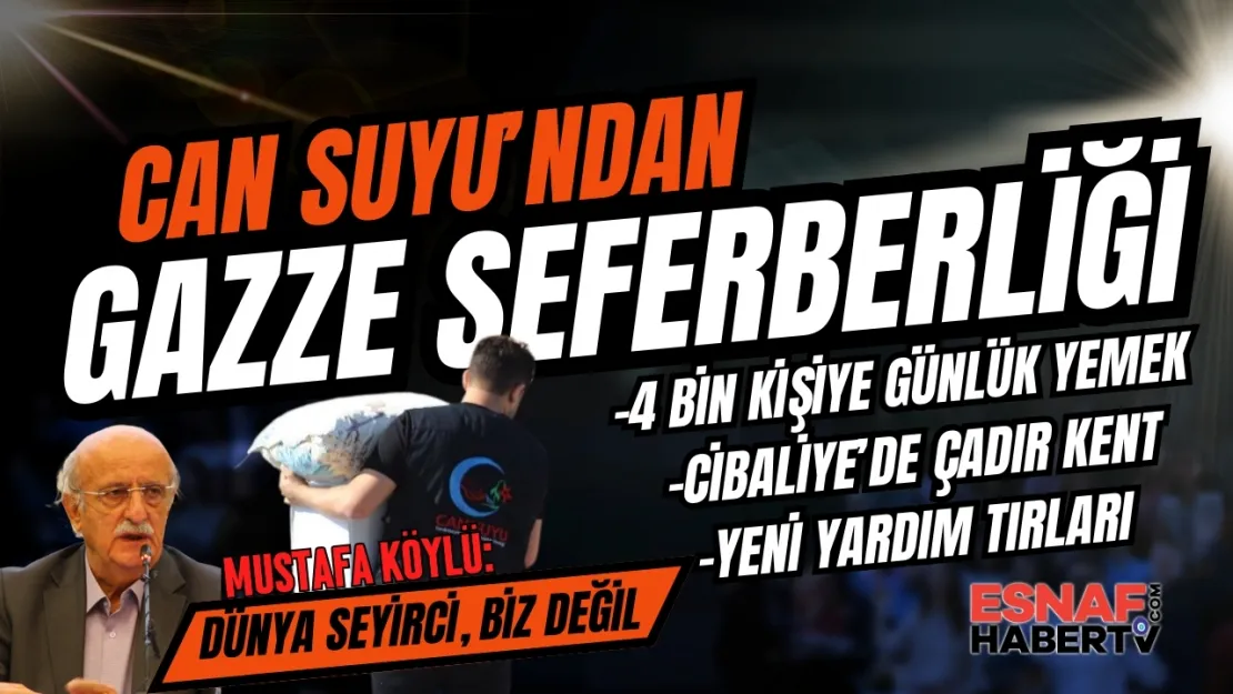 Cansuyu'ndan Gazze Seferbeliği