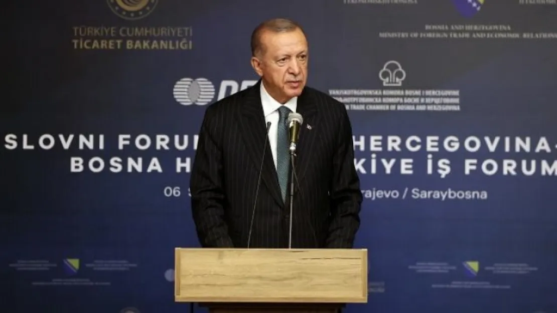Cumhurbaşkanı Erdoğan açıkladı: Bosna Hersek'le ticarette 1 milyar dolar hedefi