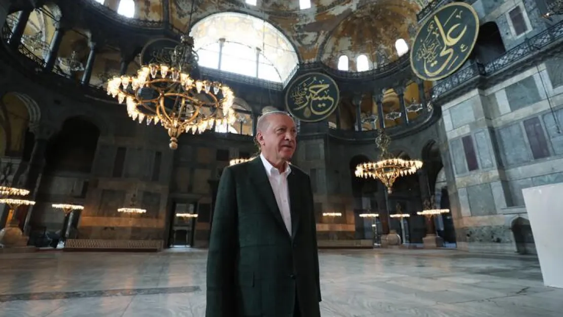 Erdoğan Ayasofya'da