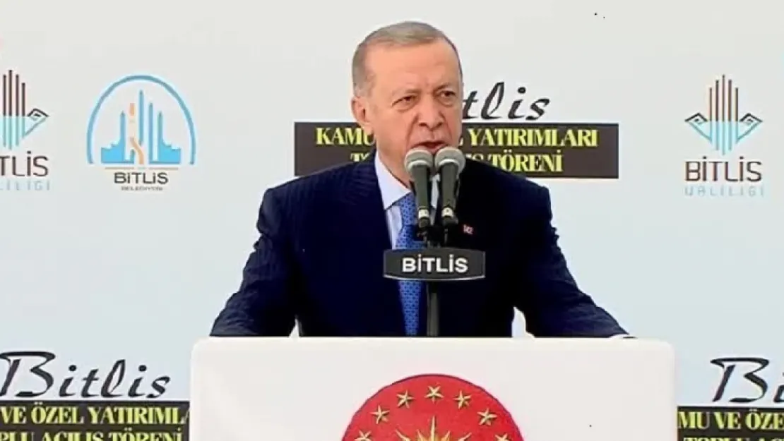 Erdoğan Bitlis'te toplu açılışlar yaptı