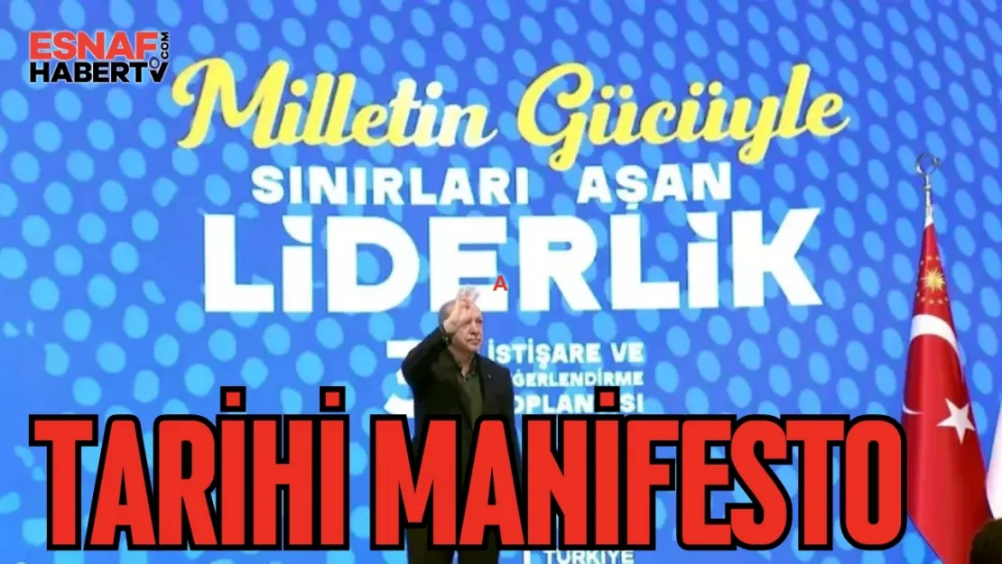 Erdoğan'dan Tarihi manifesto
