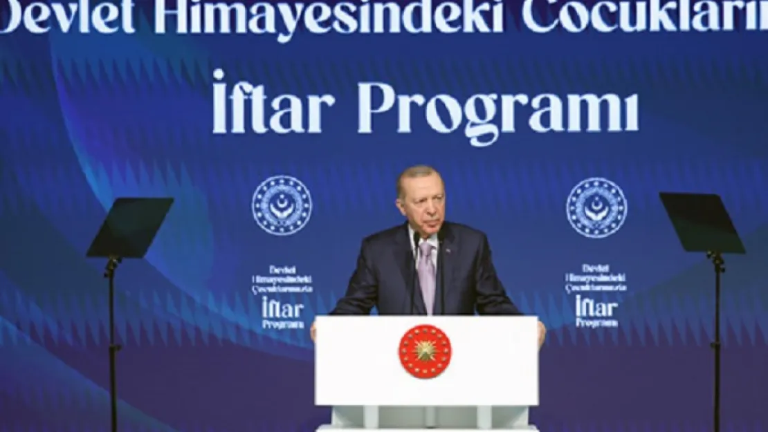 Erdoğan, devlet himayesindeki çocuklarla iftar yaptı