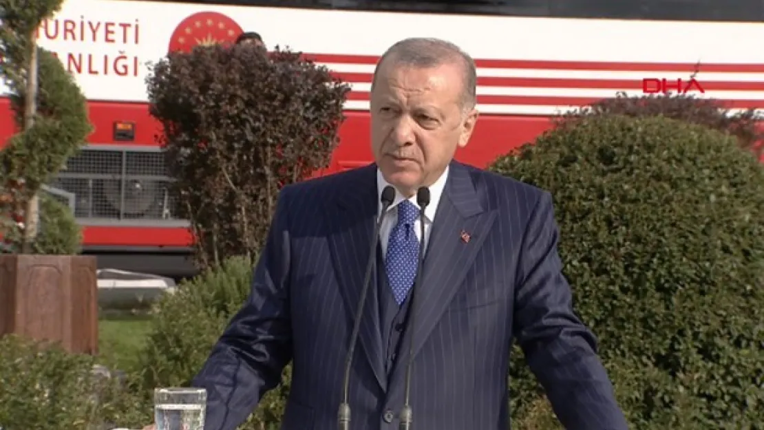 Erdoğan sancak töreninde konuştu