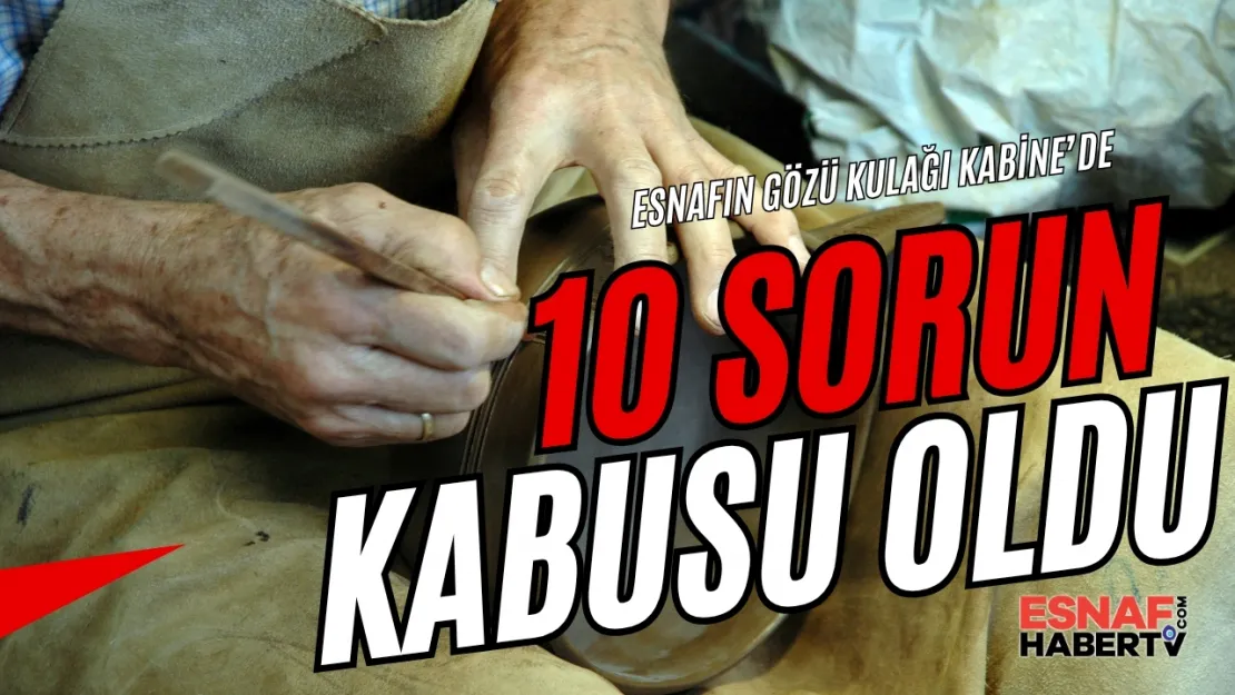Esnaf ve Sanatkarı  Boğan 10 Sorun