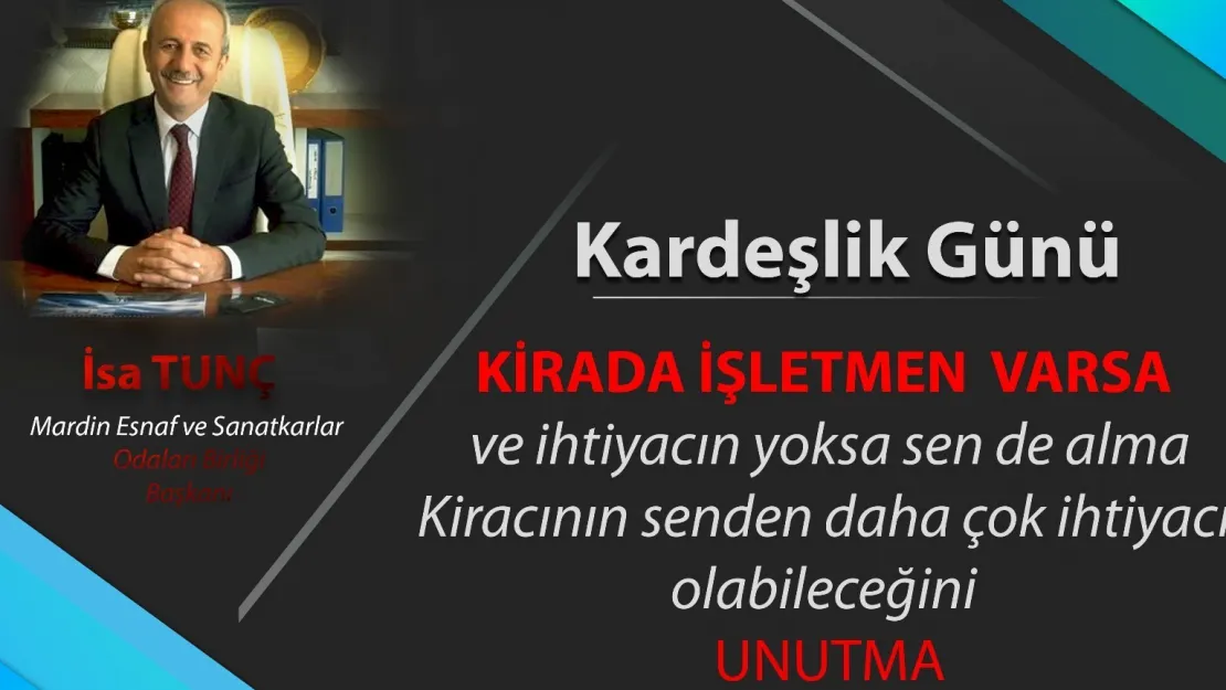 Esnaftan Üç Ay Kira Almayın!