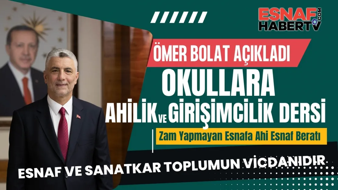 Fahiş Zam Yapmayan Esnafa Ahilik Beratı!