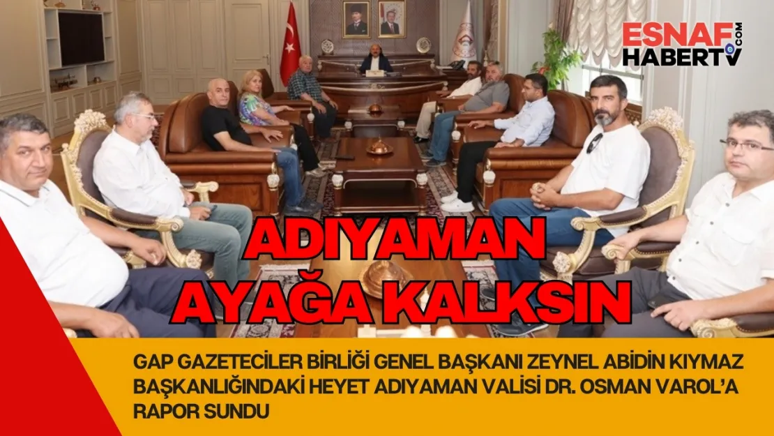 Gazetecilerin Adıyaman Seferberliği