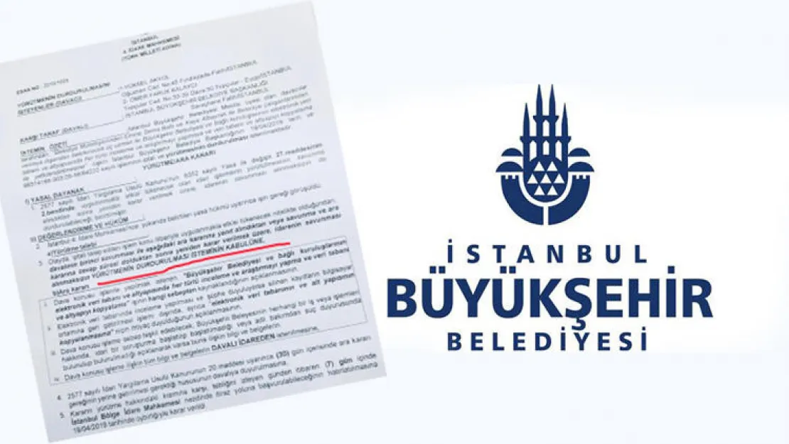 İBB' de Veri Kopyalama Durduruldu