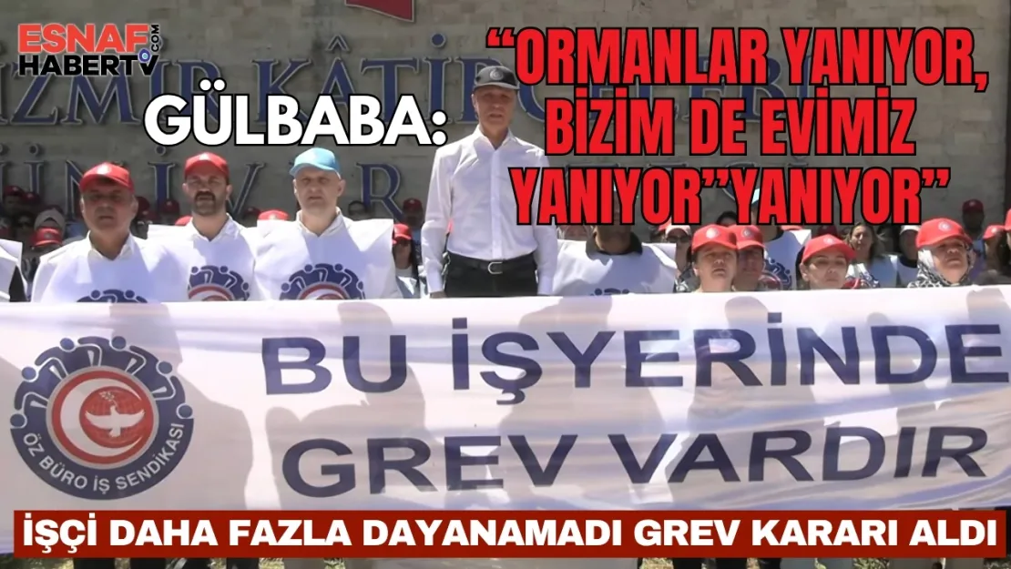 İlk Grev Kararı Öz Büro İş'den Geldi. 'Ormanlar Yanıyor, Bizim de Evimiz Yanıyor'