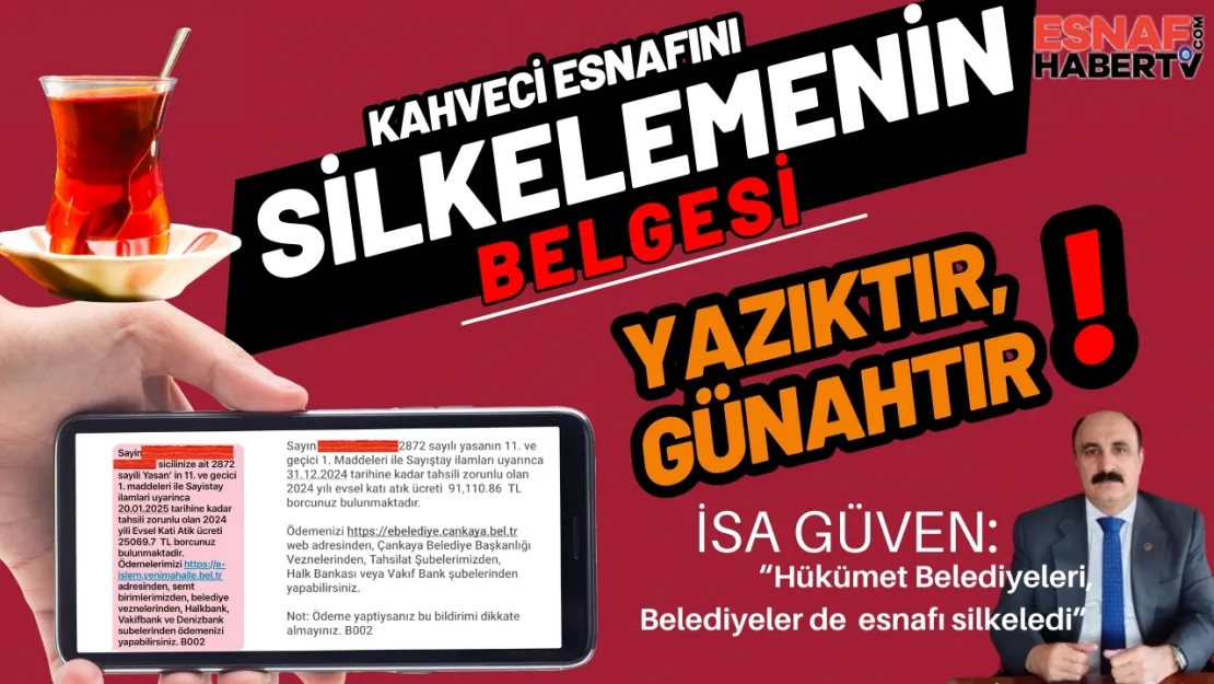 İsa Güven'den Cumhurbaşkanı'na Çağrı: Kahvehaneleri Öldürdüler