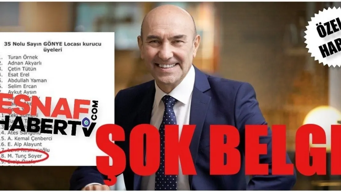 İşte Tunç Soyer Belgesi !