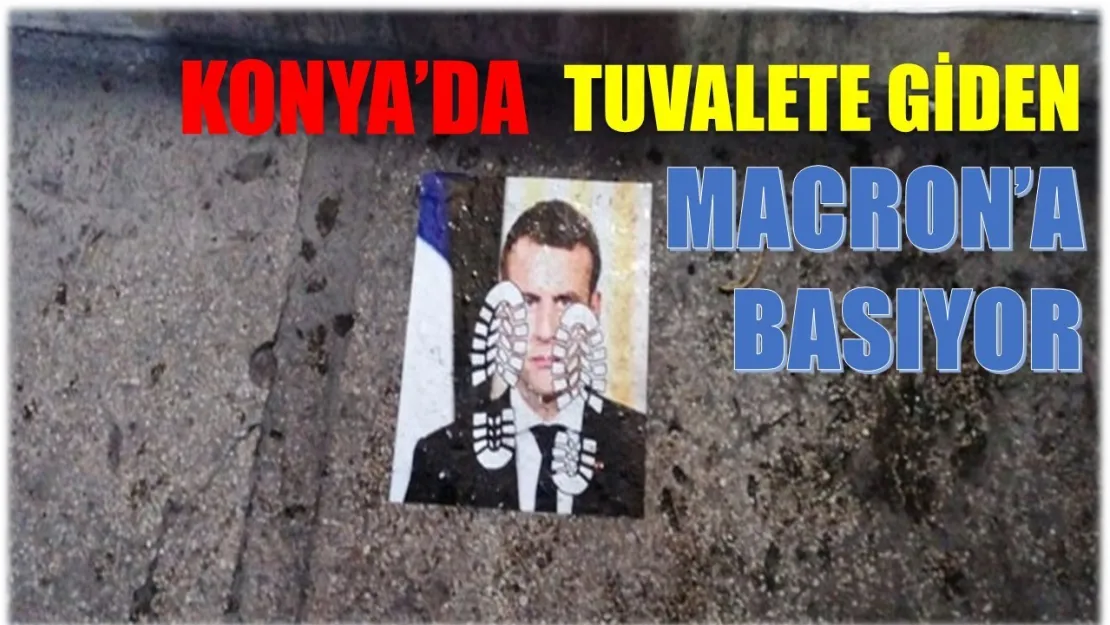 Macron Tuvalet Kapısında