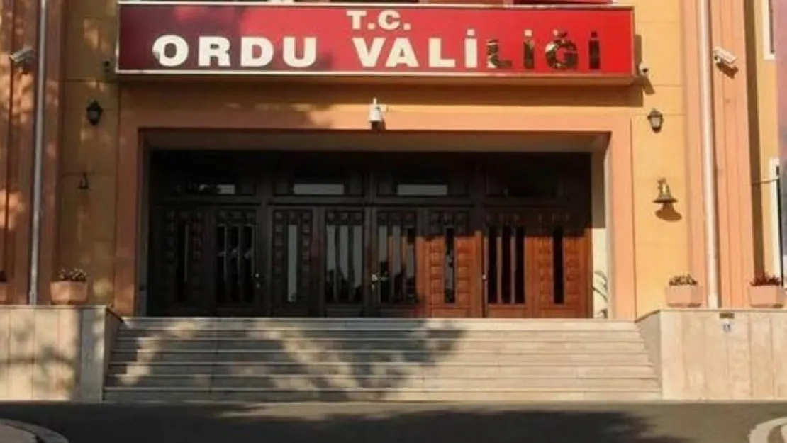 Ordu Valiliği'nden VİP Açıklaması