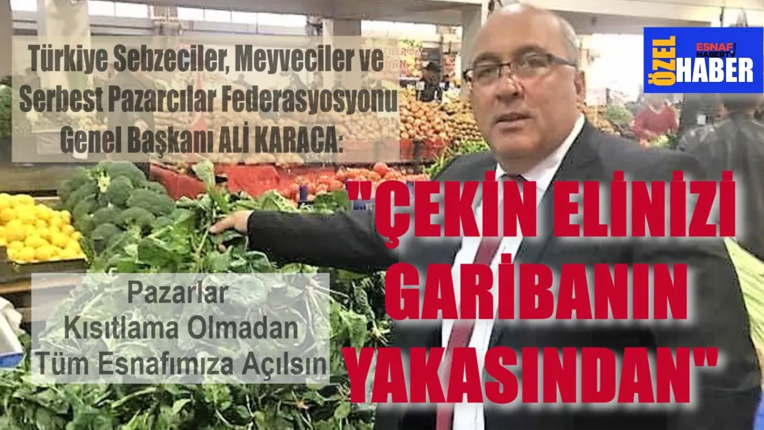 Pazarcı Esnafını Kandırma, Evde Bırakma !