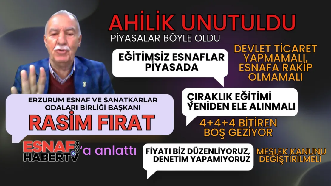 Rasim Fırat, Devlet Esnaf ile Rekabeti Bıraksın