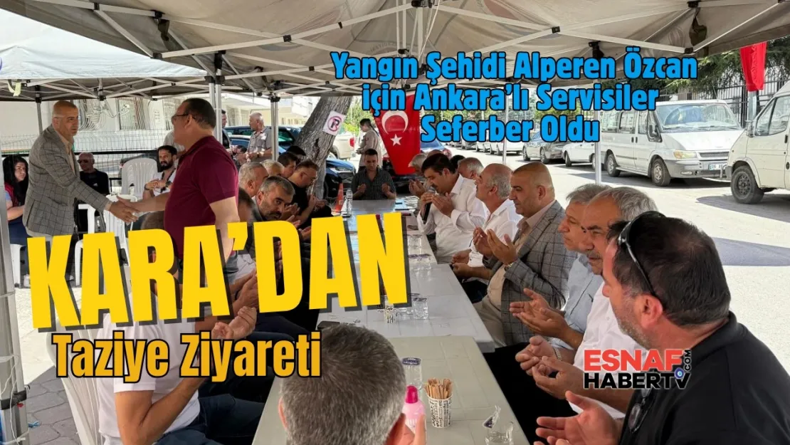 Servisçiler Camiası Şehit Alperen Özcan İçin Taziyede