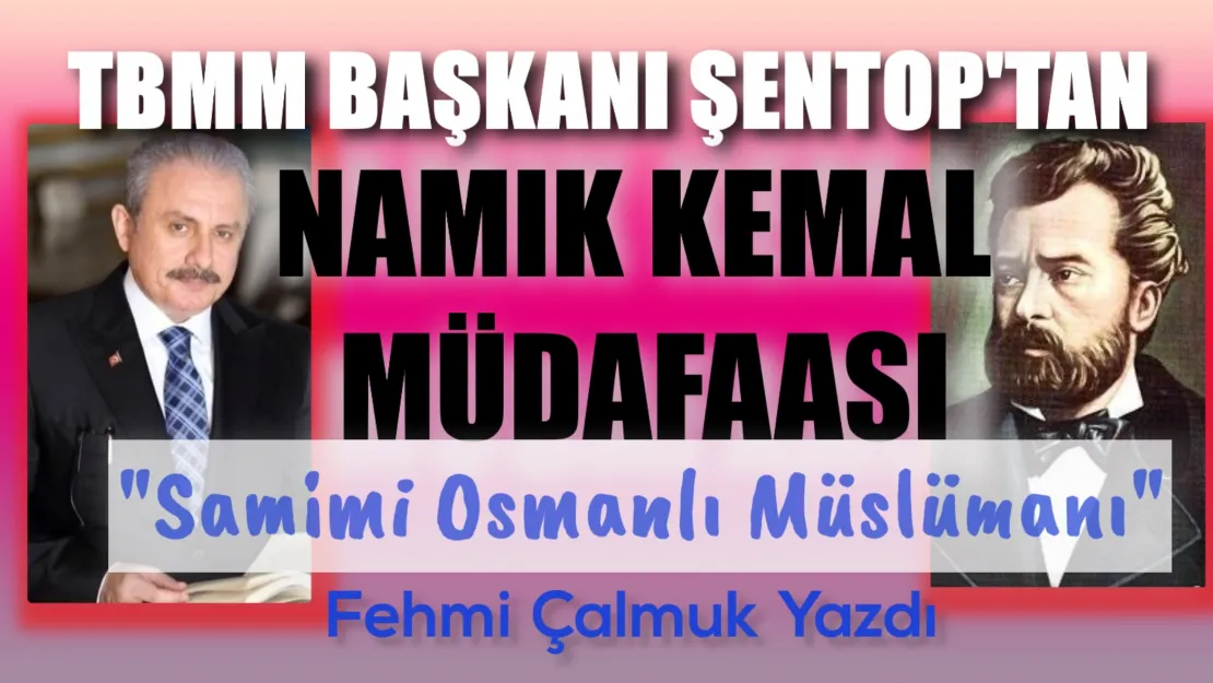 TBMM'nin Başkanı Şentop'tan Namık Kemal Müdafaası:'Samimi Osmanlı Müslümanı'