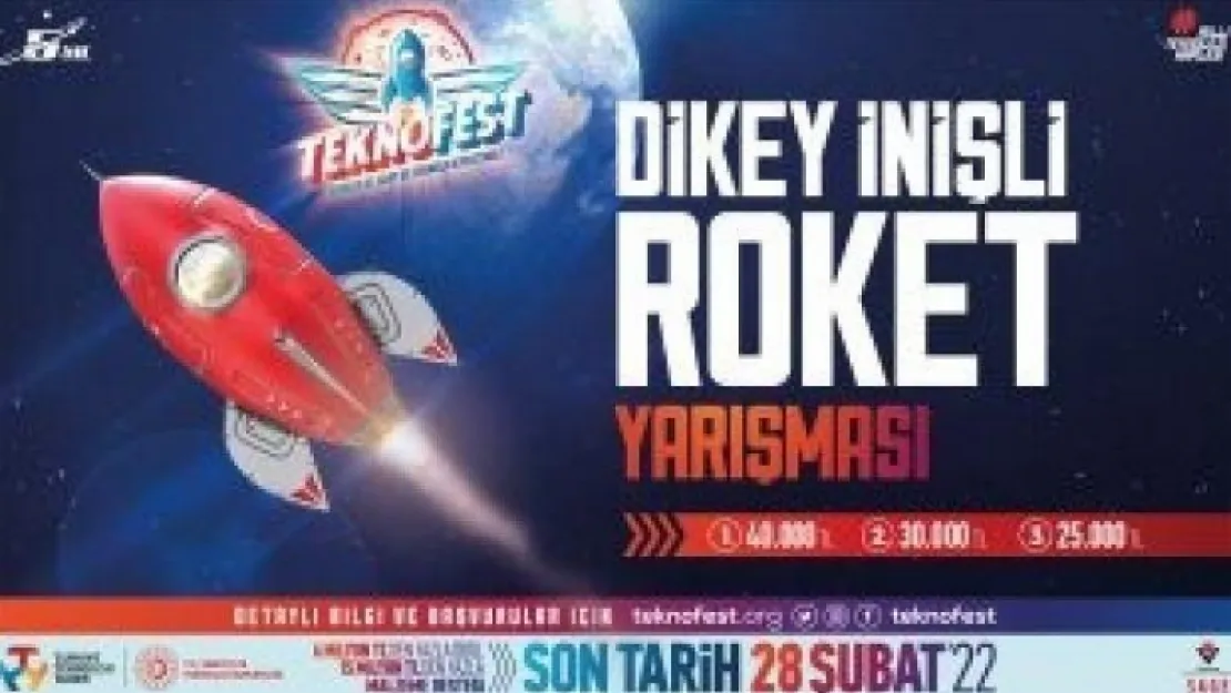 TEKNOFEST'ten Yine Bir İlk: Dikey İnişli Roket Yarışması