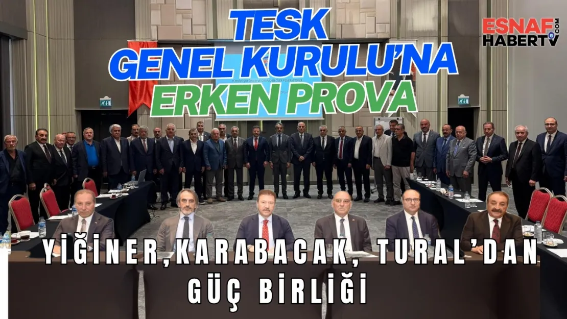 TESK Genel Kurulu'nun Provasını Yaptılar