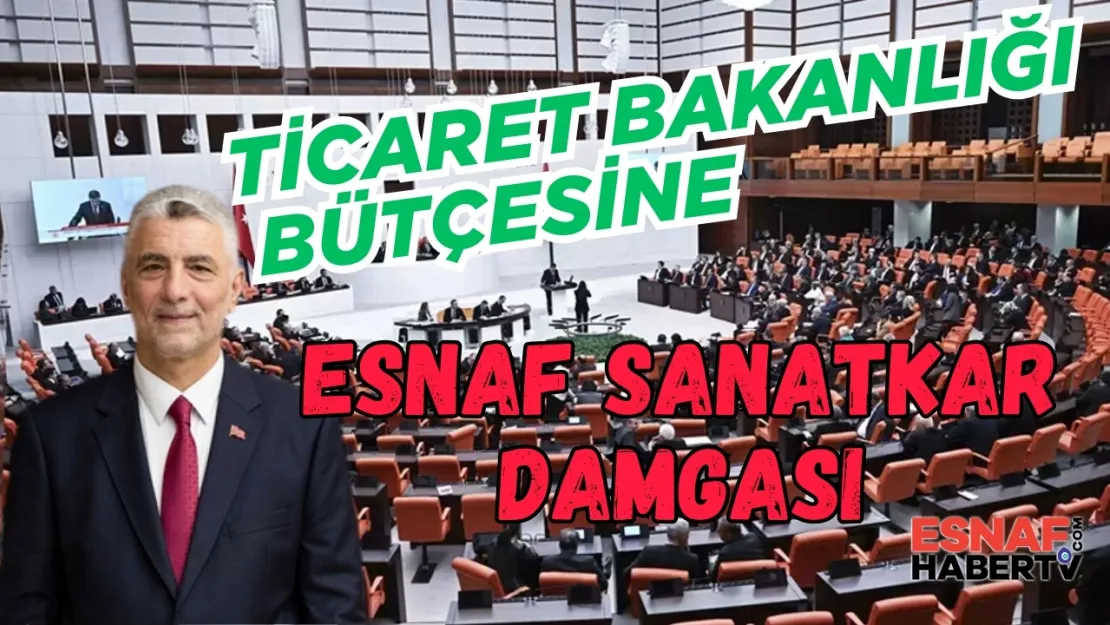 Ticaret Bakanlığı Bütçesine Esnaf ve Sanatkar  Damgası