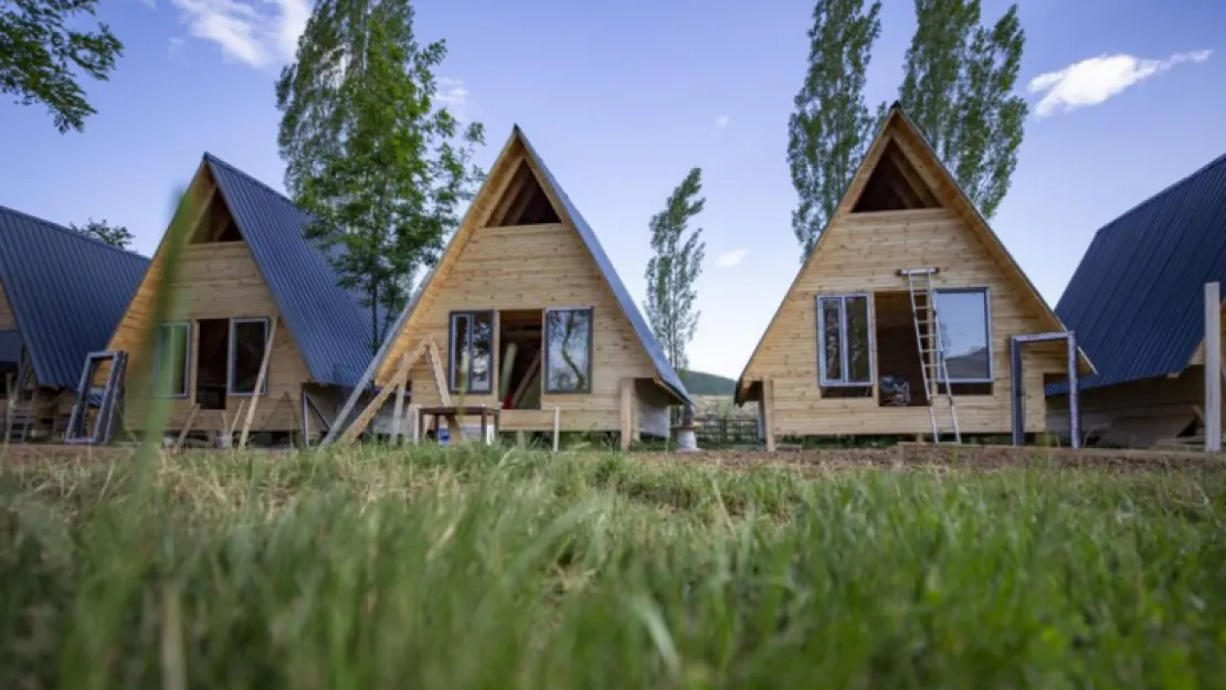Tunceli Ovacık'ta bungalov evler yaygınlaşıyor
