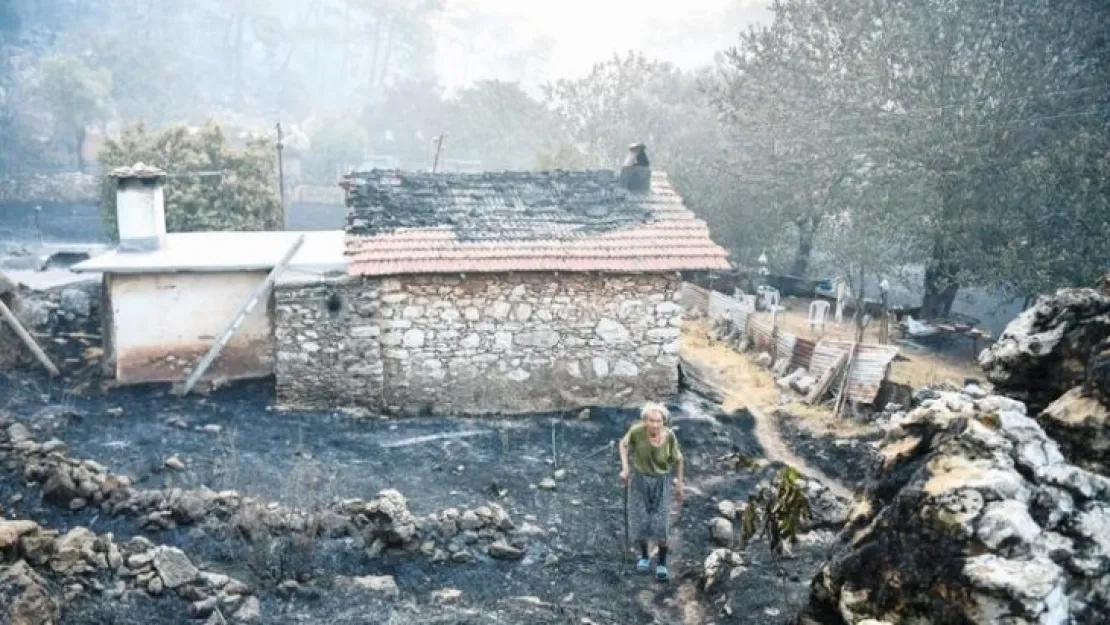 Yangın bölgesinde vergiler ertelendi