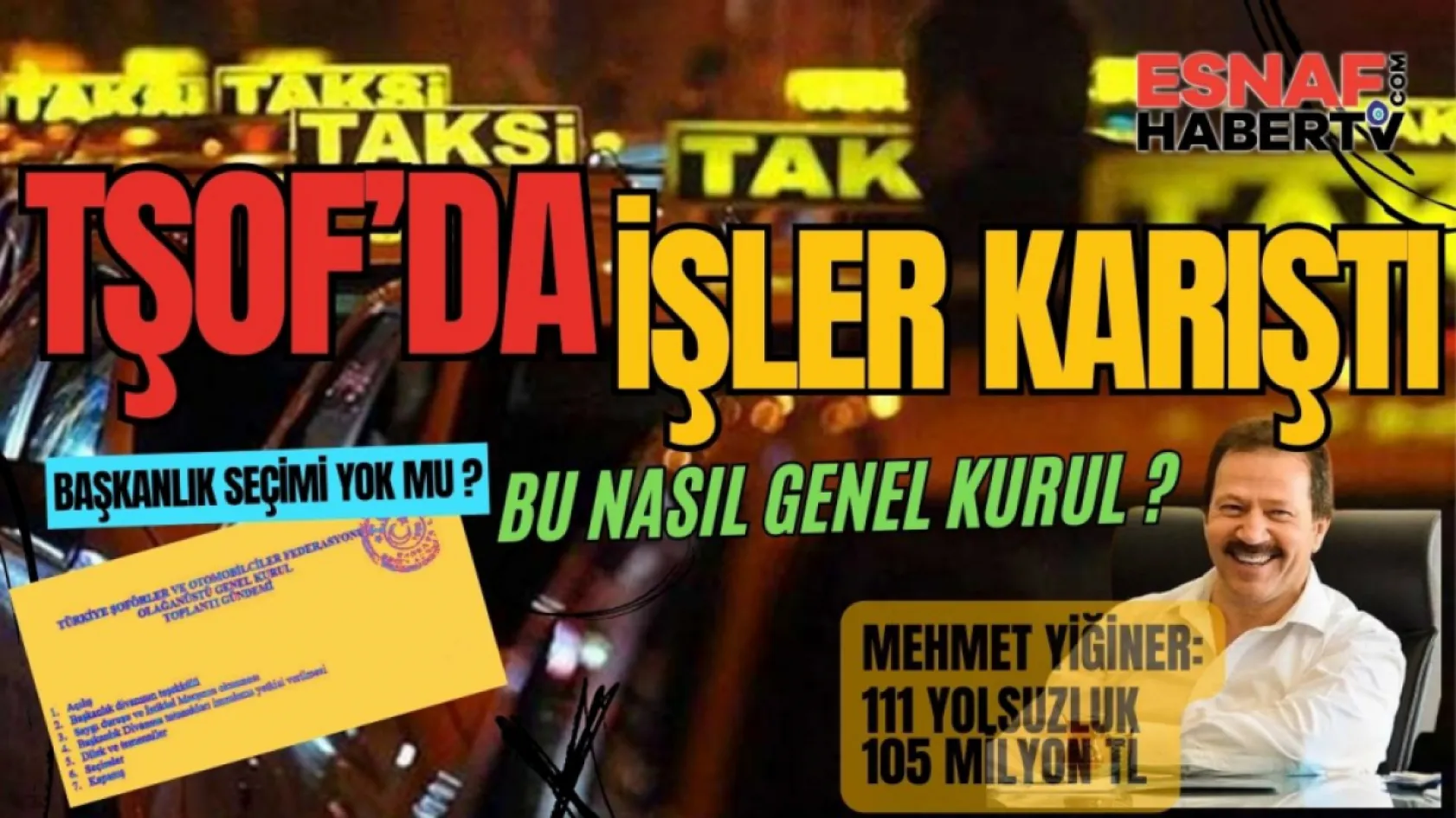 Adın adım TŞOF başkanlığına