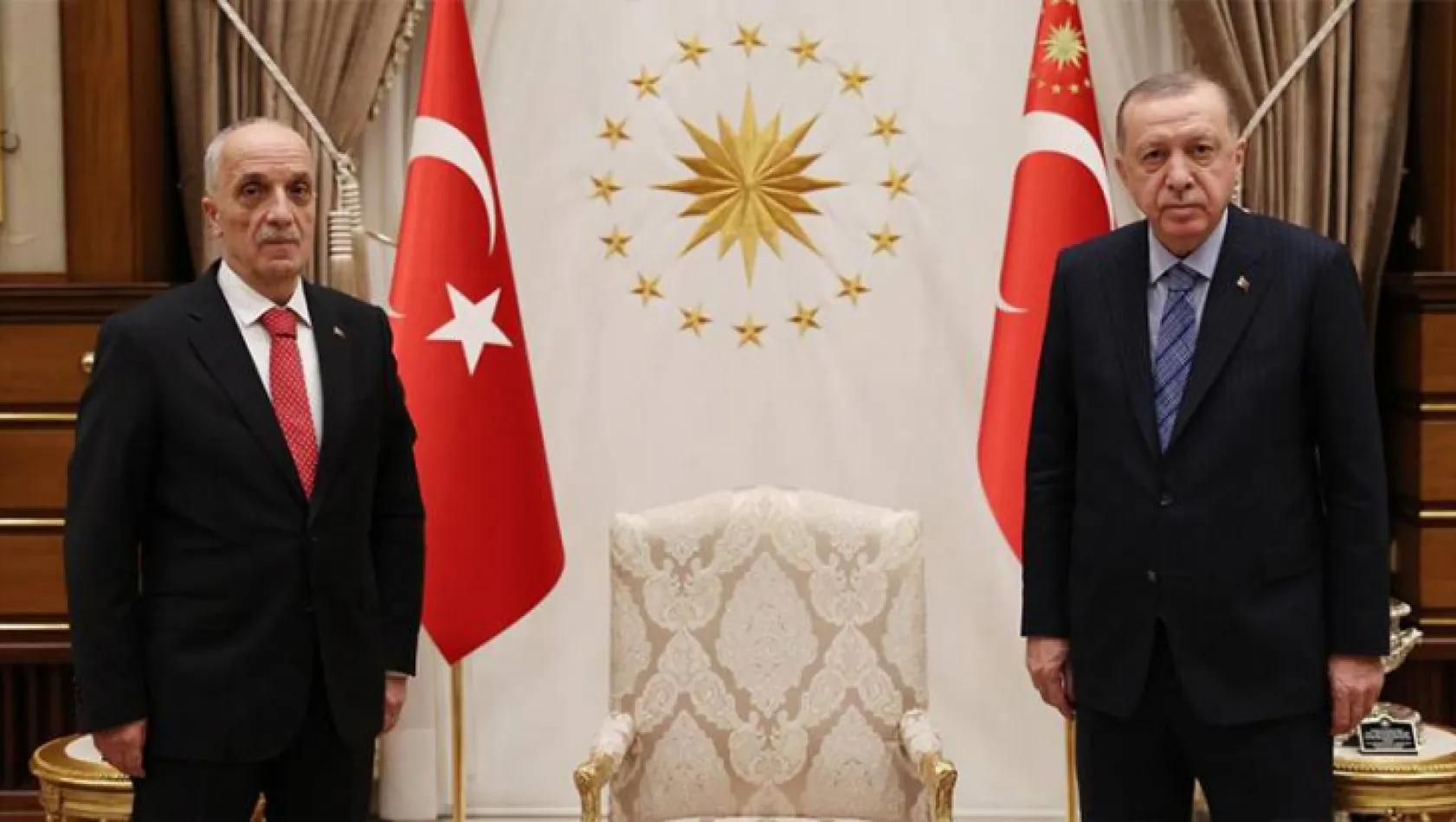 Türk-İş Genel Başkanı Cumhurbaşkanı Erdoğan'la görüştü
