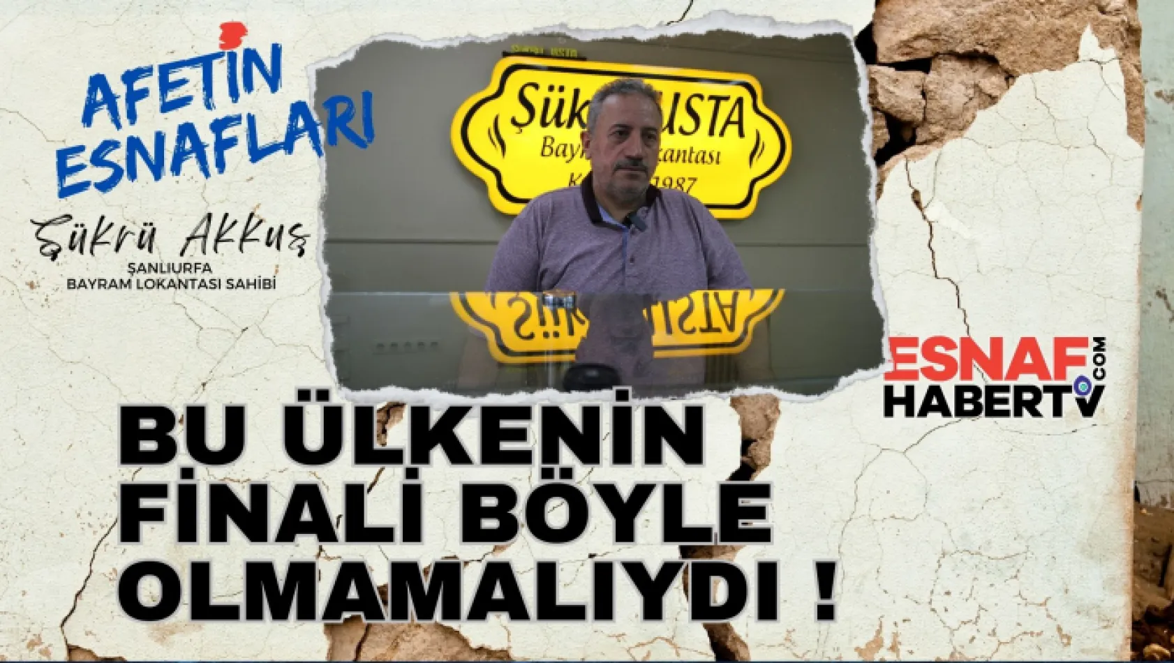 Şükrü Akkuş. Finalimiz Böyle Olmamalıydı