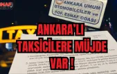 Ankara'da Ticari Taksicilere Müjde