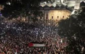 İstanbul'da Gazze'ye destek yürüyüşü