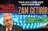 TESK Başkanı Palandöken'den Doğalgaz Zammına Sert Tepki