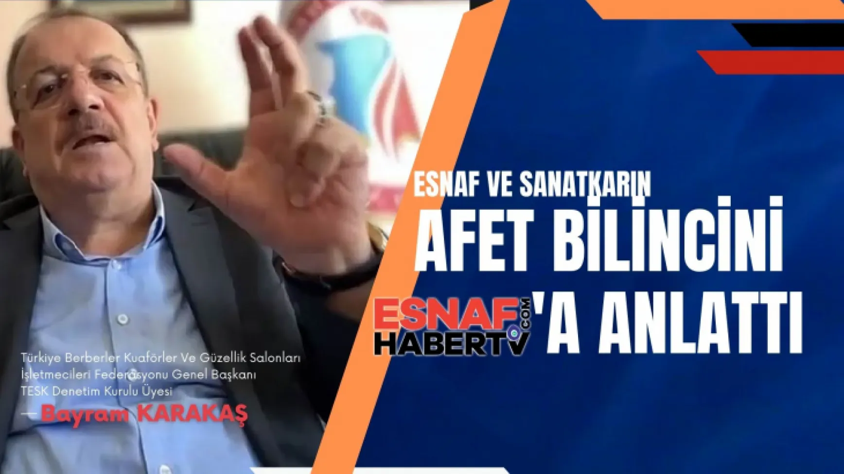 Berberler, Kuaförler Fed. Gen. Baş. Karakaş: ''Önce Esnafın Işığı Sönmesin''
