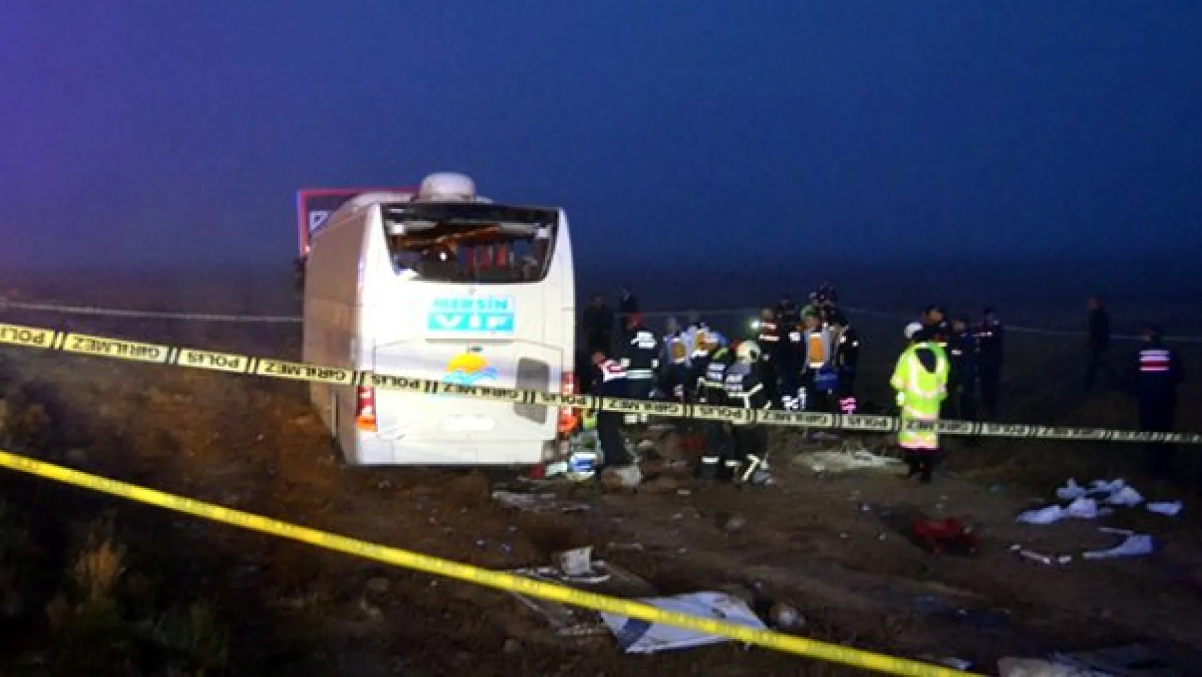 Aksaray'da Otobüs Devrildi: 1 Ölü