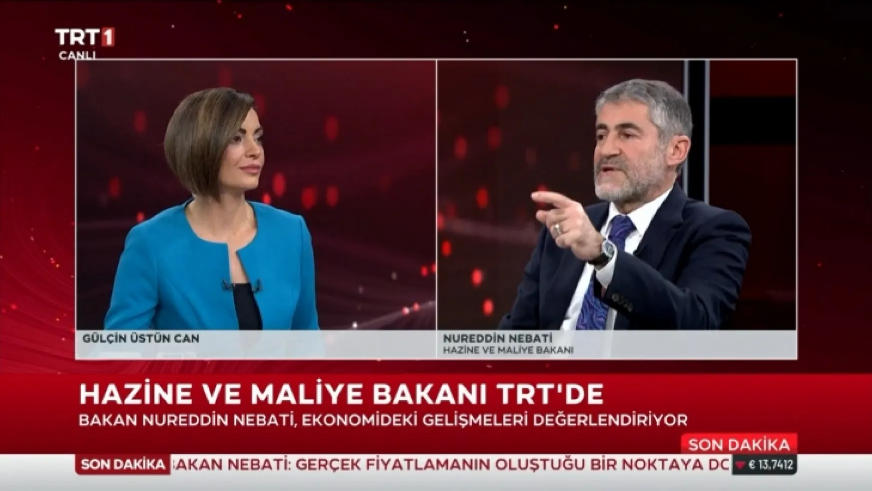 Bakan Nebati TRT1 canlı yayınında önemli açıklamalar yaptı