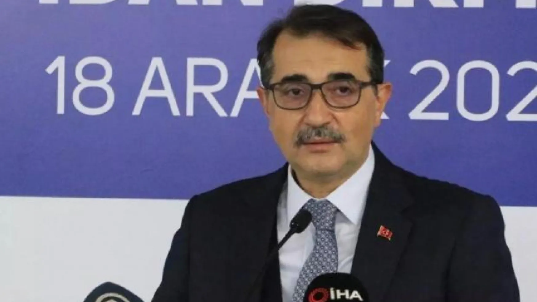 Enerji Bakanı'ndan Karadeniz gazı açıklaması