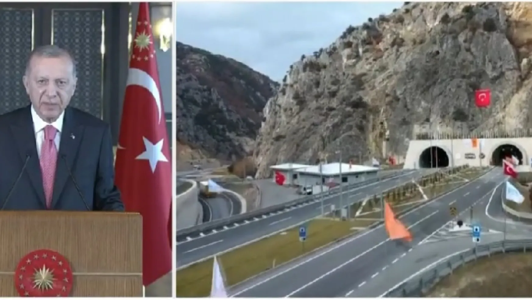 Erdoğan Amasya Badal Tüneli'ni hizmete açtı