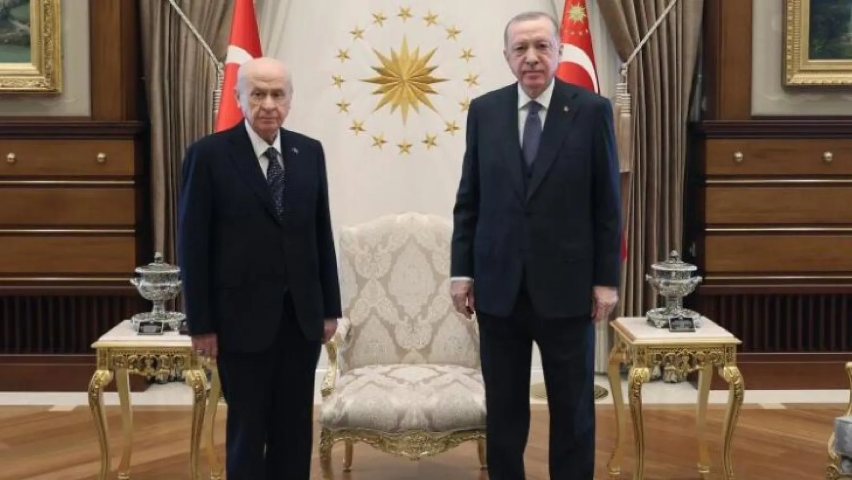 Erdoğan Bahçeli ile görüştü