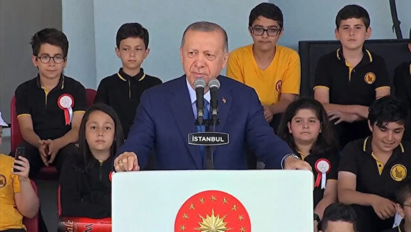Erdoğan karne dağıtım töreninde konuştu