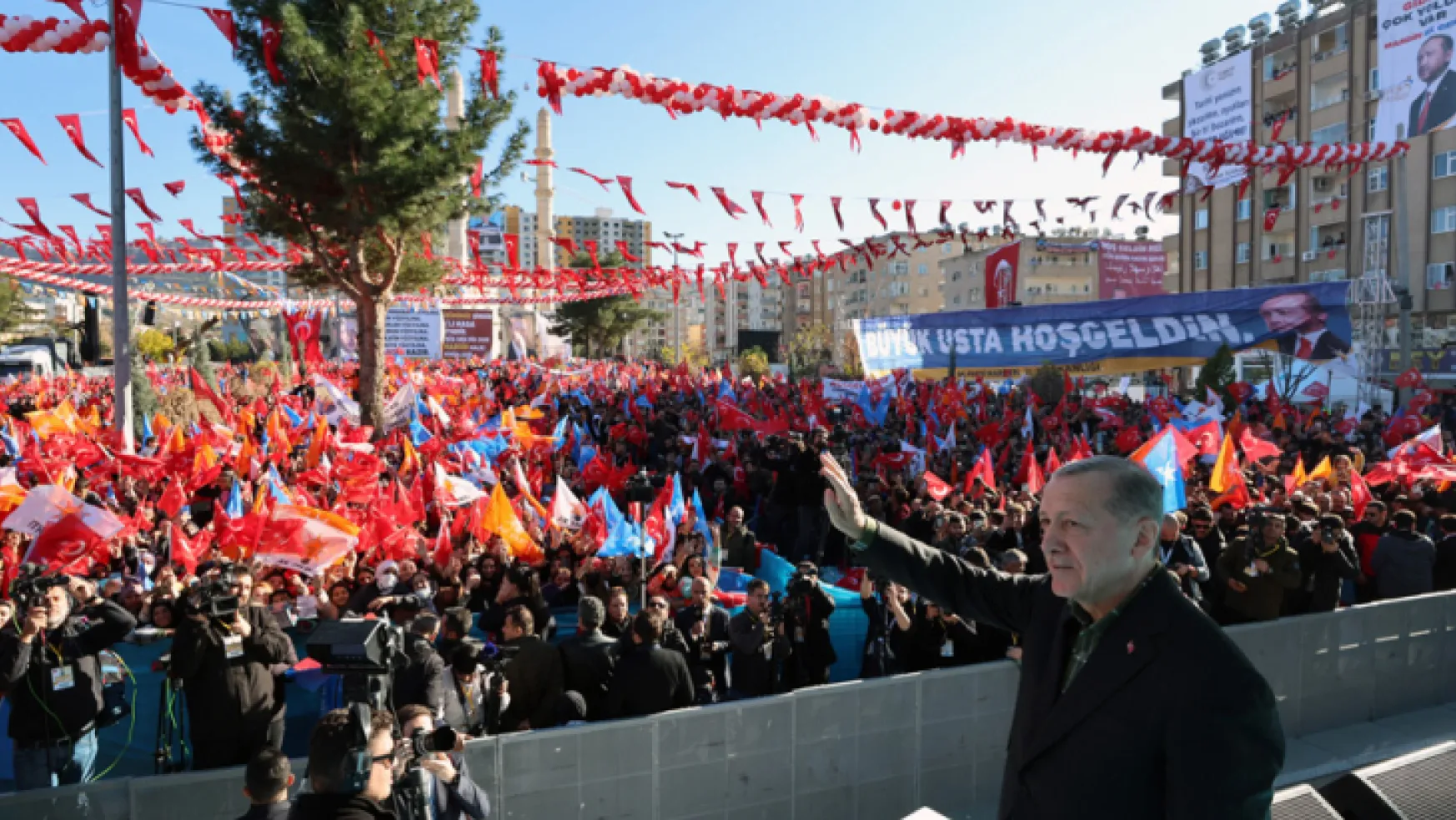 Erdoğan Mardin'de toplu açılış treninde konuştu