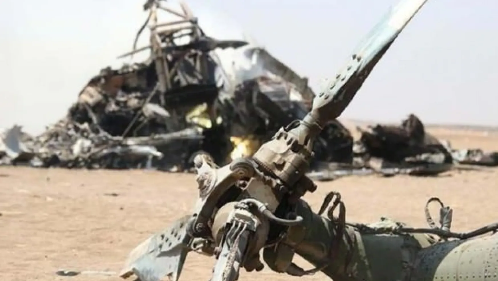 Libya'da Rus askerlerini taşıyan helikopter düştü